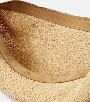 Sac Augustina en raphia et daim | Khaite