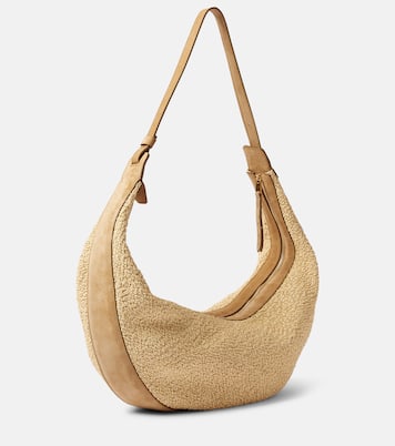 Sac Augustina en raphia et daim | Khaite