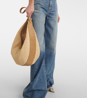Sac Augustina en raphia et daim | Khaite