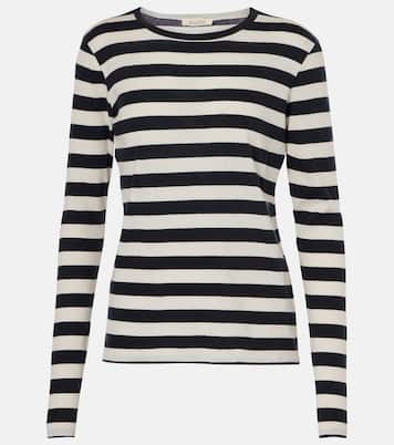 T-shirt in jersey di cotone a righe | Nili Lotan