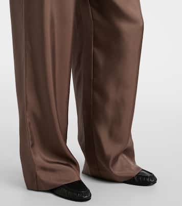Pantalon ample en satin de soie | Róhe
