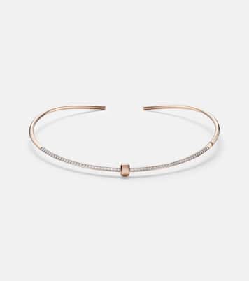 Together 18kt rose gold choker with diamonds  | Pomellato