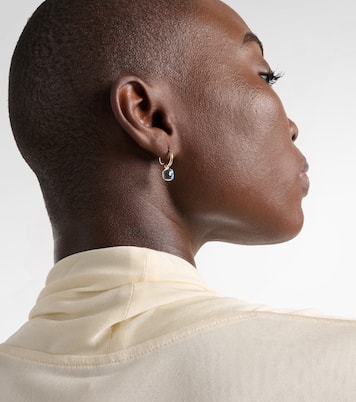 Nudo Mini 18kt rose gold earrings with topazes | Pomellato