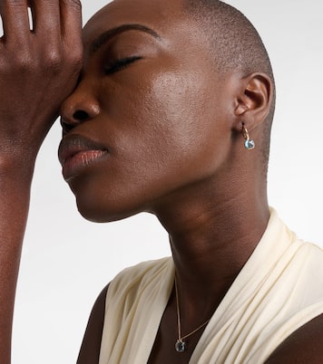 Nudo Mini 18kt rose gold earrings with topazes | Pomellato