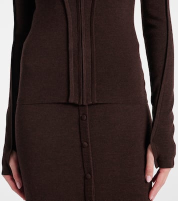 Kapuzenjacke aus einem Wollgemisch | Victoria Beckham