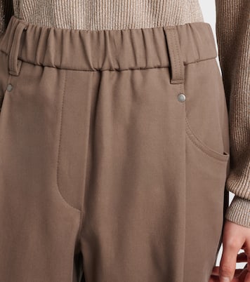 Pantalones slim en mezcla de algodón | Brunello Cucinelli