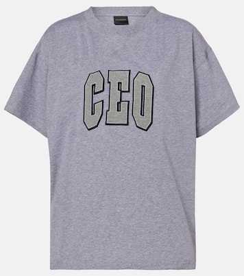 T-Shirt CEO Team aus Baumwoll-Jersey | Balenciaga
