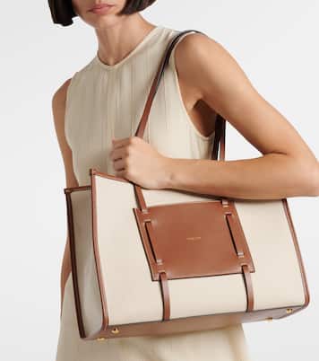 Cabas Capri en toile et cuir | DeMellier