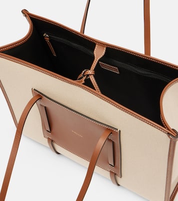 Cabas Capri en toile et cuir | DeMellier