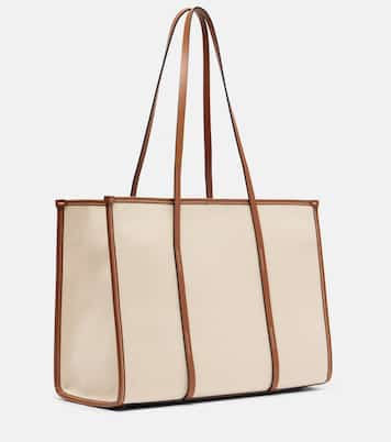 Cabas Capri en toile et cuir | DeMellier