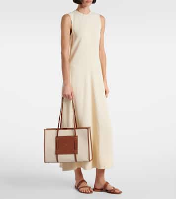 Cabas Capri en toile et cuir | DeMellier
