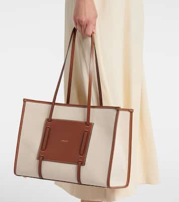 Cabas Capri en toile et cuir | DeMellier