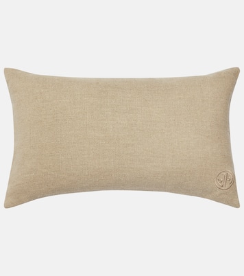 Embroidered linen cushion | Jonathan Adler