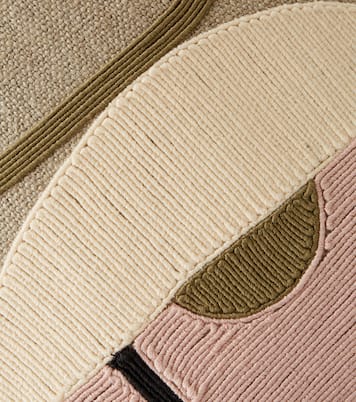 Embroidered linen cushion | Jonathan Adler