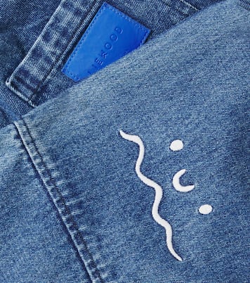 Jeans a gamba larga Cesar con ricamo | Liewood
