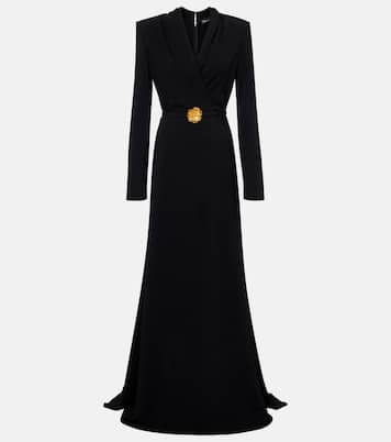 Belted cady gown | Oscar de la Renta