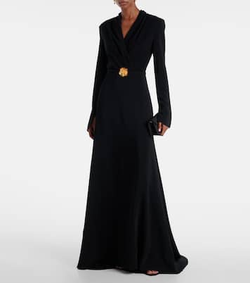Belted cady gown | Oscar de la Renta