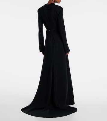 Belted cady gown | Oscar de la Renta