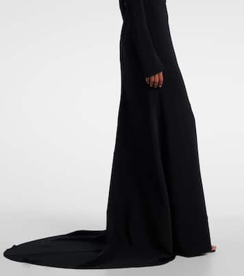 Belted cady gown | Oscar de la Renta