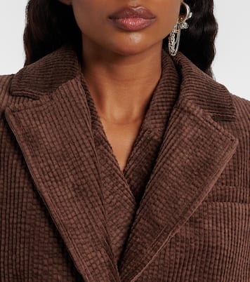 Blazer en velours côtelé de coton | Ganni