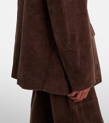 Blazer en velours côtelé de coton | Ganni