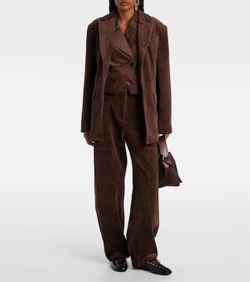 Blazer en velours côtelé de coton | Ganni
