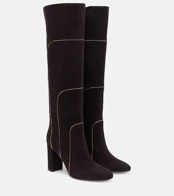 Bottes 85 en daim | Gianvito Rossi