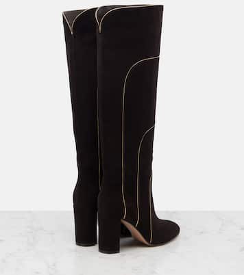 Bottes 85 en daim | Gianvito Rossi
