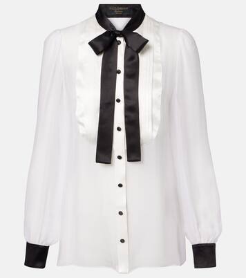Blusa de seda translúcida | Dolce&Gabbana