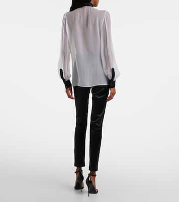 Blusa de seda translúcida | Dolce&Gabbana