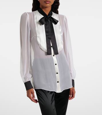Blusa de seda translúcida | Dolce&Gabbana