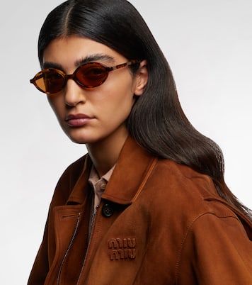 Runde Sonnenbrille Fashion Show | Miu Miu