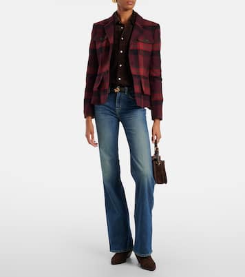 Plaid wool-blend tweed blazer | Polo Ralph Lauren