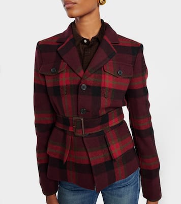 Plaid wool-blend tweed blazer | Polo Ralph Lauren