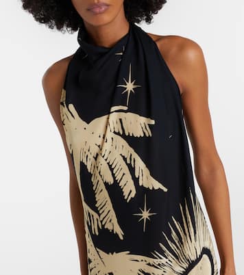 Musical Flower floral silk maxi dress | Johanna Ortiz