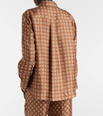 Graphic Dreams printed silk twill shirt | Dorothee Schumacher