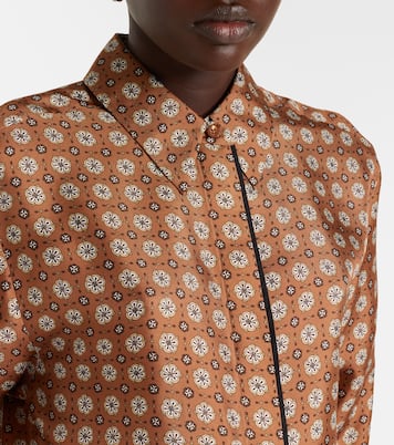 Graphic Dreams printed silk twill shirt | Dorothee Schumacher