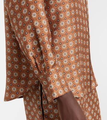 Graphic Dreams printed silk twill shirt | Dorothee Schumacher