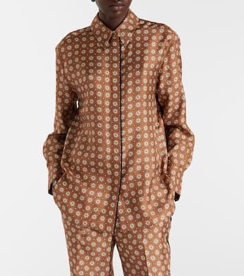 Graphic Dreams printed silk twill shirt | Dorothee Schumacher