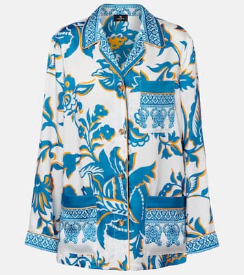 Printed crêpe-de-chine blouse | Etro