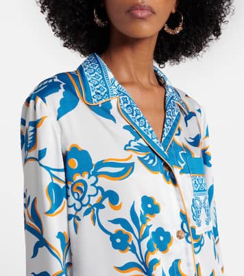 Printed crêpe-de-chine blouse | Etro