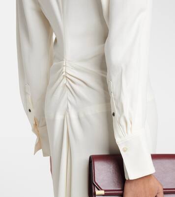 不对称卡迪面料中长连衣裙 | Victoria Beckham