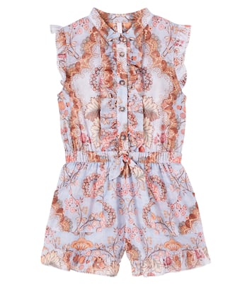 Printed cotton playsuit | Zimmermann Kids