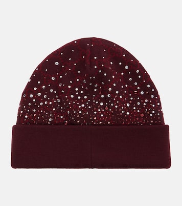 GG crystal-embellished wool beanie | Gucci