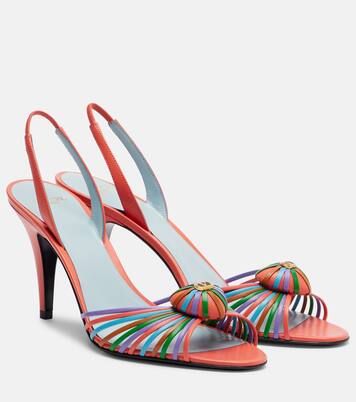 Royal 85 leather slingback sandals | Valentino Garavani