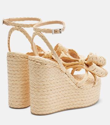 Le Cadeau raffia espadrille wedges | Mach & Mach