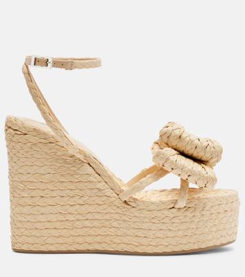 Le Cadeau raffia espadrille wedges | Mach & Mach