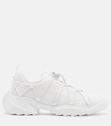 Viv' Zag leather-trimmed mesh sneakers | Roger Vivier