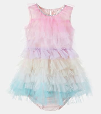 Baby Set Rainbow Reverie aus Kleid und Höschen | Tutu Du Monde