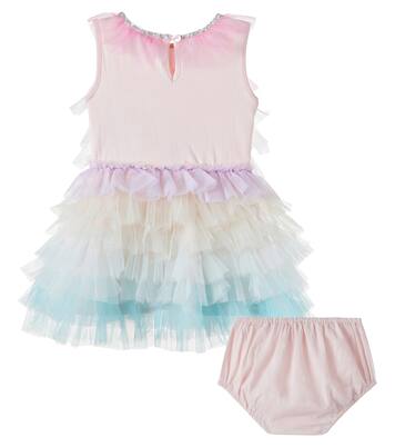 Baby Set Rainbow Reverie aus Kleid und Höschen | Tutu Du Monde